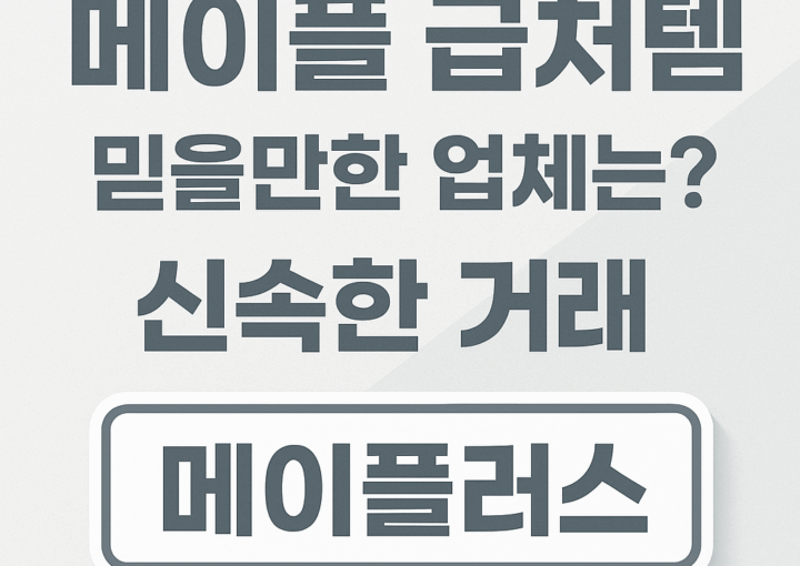 메이플 급처템