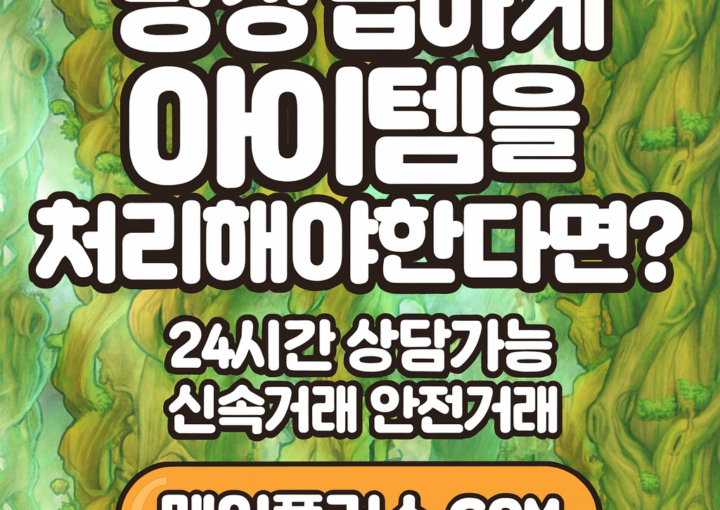 메이플급처템정리에대한이미지