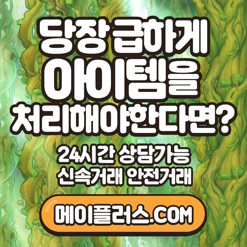 메이플급처템정리에대한이미지
